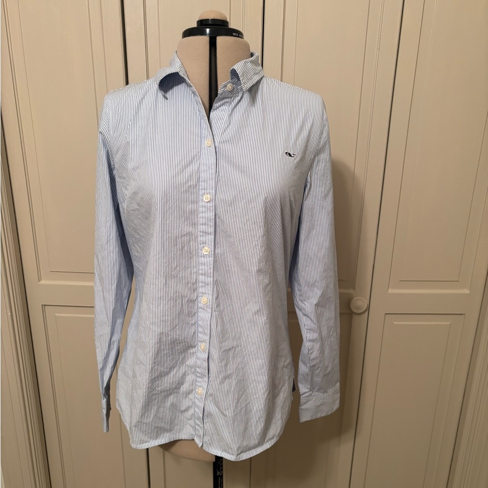 Vineyard Vines Light Blue Striped Button Down Shirt